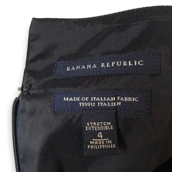 Banana Republic Black Wool Sheath Stretch Dress - Picture 9 of 9